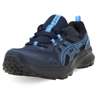 Image de Asics Scout 3 Chaussures de running, Homme, Taille: 42, Midnight/light blue Imitation cuir/textile