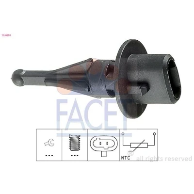 Image de FACET 10.4010 Capteur, température de l&#039;air d&#039;admission sans bride fixation Made in Italy OE Equivalent MAZDA: MX 5 2, Premacy, 626 V Break