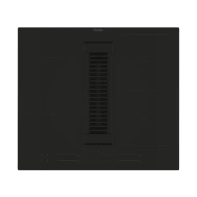 Image de Haier Series 6 HAIH6IEMCF Plaque à induction avec extraction, 4 zones Flex, largeur 60 cm, curseur « Multislider », puissance totale 7,4 kW, 9 niveaux de + Booster, zones, noir