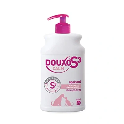 Image de DOUXO S3 Calm Shampooing apaisant pour Chiens et Chats avec des Allergies, démangeaisons ou rougeurs, 500ml