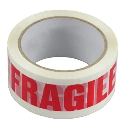 Image de triplast 48 mm x 66 m fragile Imprimé faible bruit Ruban adhésif d&#039;emballage (Lot de 2)
