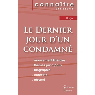 Image de Fiche de lecture Le Dernier jour d&#039;un condamné Victor Hugo (Analyse littéraire référence et résumé complet) Livre d’occasion Très bon