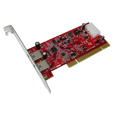 Image de KALEA INFORMATIQUE Carte contrôleur PCI USB 3.0 avec 2 Ports USB3 5G. Pilotes Préinstallés pour Windows Mac Linux