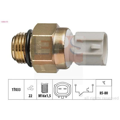 Image de EPS 1.850.173 Interrupteur de température, ventilateur radiateur M16x1,5 Made in Italy OE Equivalent MITSUBISHI: 3000GT Coupe, Space Wagon II
