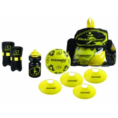 Image de Kickmaster Kit d&#039;entraînement avec sac à dos Noir/jaune