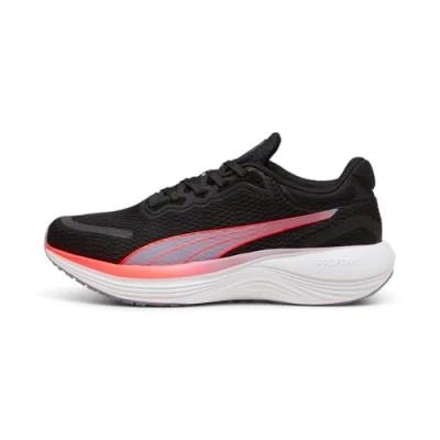 Image de Puma Scend PRO Chaussures de running neutres, Femme, Taille: 48.5, Black/sunset glow Tissu / matière synthétique