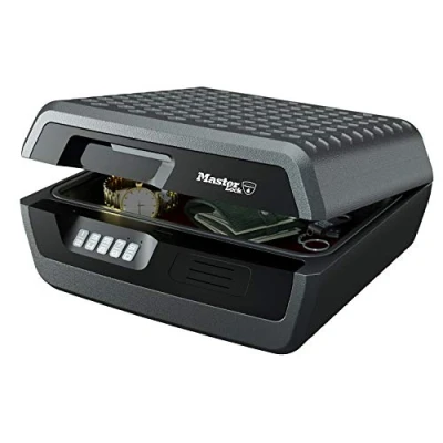 Image de Master Lock Coffre fort anti feu et étanche à code, triple protection vol, incendie inondation, 10L, 19.3 x 41.9 37.5 cm