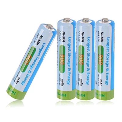 Image de Tera AAA Pile Rechargeable Ni MH 900mAh 1.2V 1200 Cycles à Faible Auto décharge sans Effet Mémoire Lot de 4 pour Siemens Gigaset Téléphone DECT A380 A385 A155 AS285 Swisscom Detewe Audioline