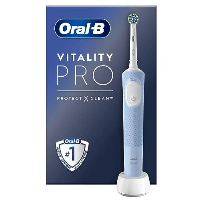 Image de Brosse à dents électrique ORAL B Vitality Pro Bleue 3 modes de brossage Brossette incluse
