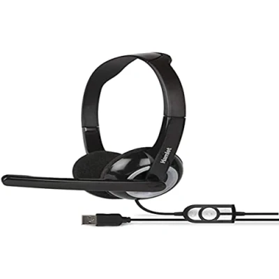 Image de Hamlet HHEADMUS écouteur/casque Avec fil Arceau Bureau/Centre d&#039;appels Noir Neuf