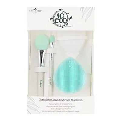 Image de SO ECO Complete Cleansing FACE MASK Set de soins du visage, Taille: One Size, Stone &amp; blue