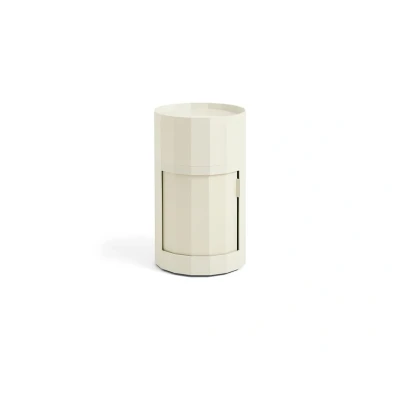 Image de HAY Facet Table D&#039;appoint incl. Feet &amp; Castors High Eggshell