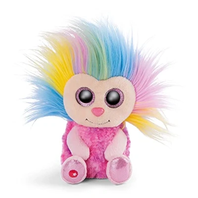 Image de NICI Glubschis : Poupée de chiffon en peluche Fee Azizi originale 15 cm Peluches poupées dotées grands yeux scintillants et d’une coiffure ébouriffée, Fée douillette à câliner pour jouer