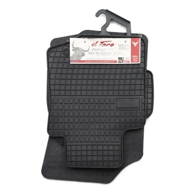 Image de FROGUM 0639 Ensemble de tapis sol Caoutchouc avant et arrière 4 noir Sur mesure PEUGEOT: 107 3/5 portes, CITROËN: C1 I, TOYOTA: Aygo