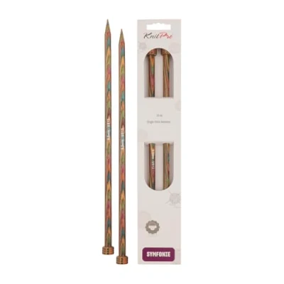 Image de KnitPro KP20225 Symphonie Aiguille Simple Pointe Bois Multicolore 22 x 0,4 5 cm