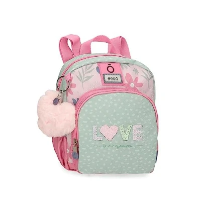 Image de Enso Love Ice Cream Petit sac à dos Vert 19x23x8 cm Polyester 3,5L, vert, Talla única,