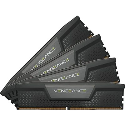 Image de CORSAIR VENGEANCE DDR5 RAM 64Go (4x16Go) 6200MHz CL32 Intel XMP Compatible iCUE Mémoire d&#039;Ordinateur Noir (CMK64GX5M4B6200C32)