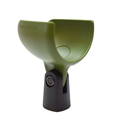 Image de Battle Plan harmonica Accessories Ammo Clip 520 Support de micro Bullet compatible avec Shure 520DX Green Bullet, Superlux D112/C et autres microphones similaires (vert olive)