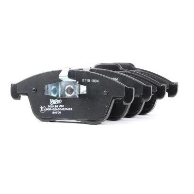 Image de VALEO 302128 Jeu de plaquettes frein FIRST Essieu avant contact signal d&#039;usure exclu avec tôle anti bruit RENAULT: MEGANE 3 Grandtour, 2