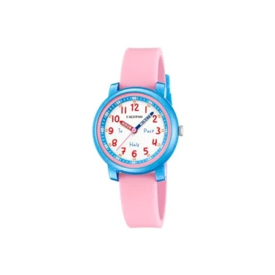 Image de Montre Junior CALYPSO K5827/2 Résine Rose Étanchéité 5 ATM Mouvement Quartz