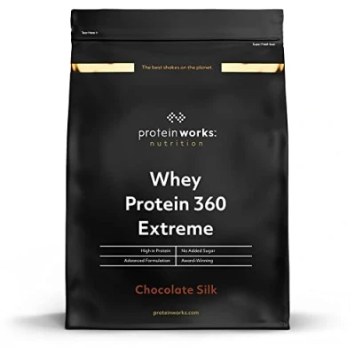 Image de Protein Works Protéine Whey 360 Extrême Premium Shake Apport protéinés Protéines haut de gamme 68 Servings Chocolat Onctueux 2.4kg