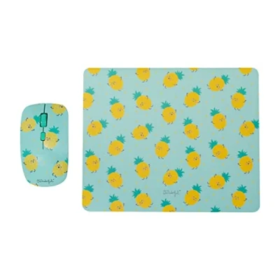 Image de Tapis de Souris Wondee WMRMCO004 Mr. Wonderful Pack 2 en 1 et avec Un Design d&#039;Ananas