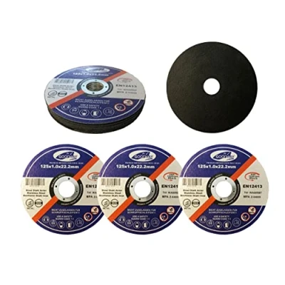 Image de Lot de 10 disques à tronçonner professionnels Ø 125 mm, épaisseur 1,0 mm pour Flex, meuleuse et d&#039;angle en acier inoxydable