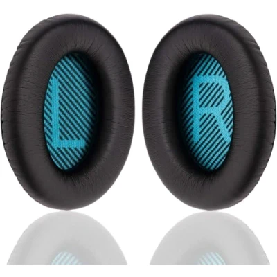 Image de YOCOWOCO Coussinets de Rechange pour Casque Bose QuietComfort 25 Souples compatibles avec QC15 QC25 QC2 QC35/ Ae2 Ae2i Ae2w SoundTrue et SoundLink (Around Ear)