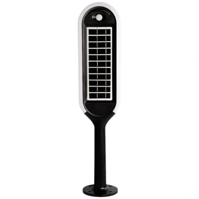 Image de V TAC Lampadaire dextérieur solaire avec détecteur de mouvements VT 945 6666 LED 5.00 W blanc chaud blanc, noir