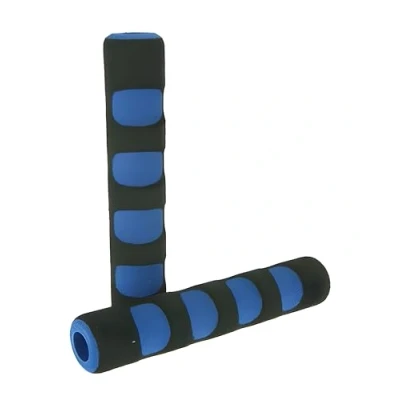 Image de Revêtement de levier frein en caoutchouc mousse bleu.