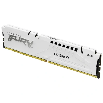Image de Kingston FURY Beast White 16GB 6000MT/s DDR5 CL30 DIMM Desktop Gaming Memory Single Module KF560C30BWE 16