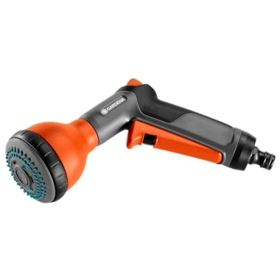 Image de Pistolet D&#039;arrosage Multi applications Classic De Gardena : Lance Des Plantes, 3 Formes Jet D&#039;eau, Protection Contre Le Gel (18313 20)