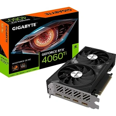 Image de GIGA VGA 8GB RTX4060TI WINDFORCE OC 8G 2xDP/2xHDMI GeForce RTX 4060 Ti