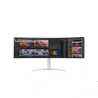 Image de LG 49WQ95C W LED display 124,5 cm (49 ) 5120 x 1440 pixels UltraWide Dual Quad HD Argent Neuf