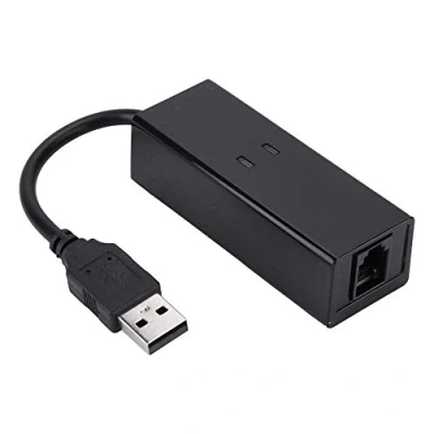 Image de Modem fax USB, 1 Port USB 56K de données télécopie vocale à Distance Externe adapté pour Win7 Win8 Win10 XP