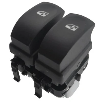 Image de Interrupteur Bouton de Lève Vitre Électrique Avant Gauche Côté Conducteur compatible avec CLIO III MODUS TWINGO II 8200214939