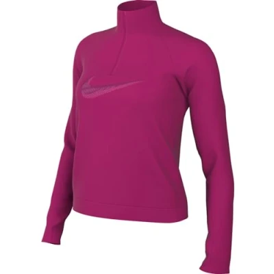 Image de Nike Performance W NK DF HBR HZ Pacer Tshirt à manches longues, Femme, Taille: Small, Fireberry