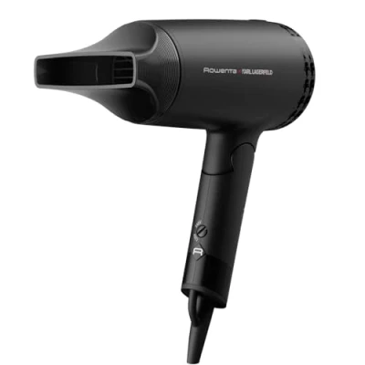 Image de Rowenta x KARL LAGERFELD Express Style Sèche cheveux, Efficace et économe en énergie, Pliable, Compact, Bi voltage CV184LF0