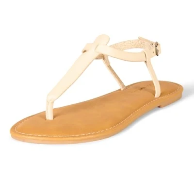 Image de Amazon Essentials Tongs Décontractées avec Bride de Cheville Femme, Beige Clair, 42.5 EU Large
