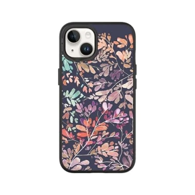 Image de RHINOSHIELD Coque Compatible avec [iPhone 13/14] SolidSuit Fine Technologie d&#039;absorption des Chocs et Finition Premium Mate Noir [Vibrant Garden of RhinoShield]