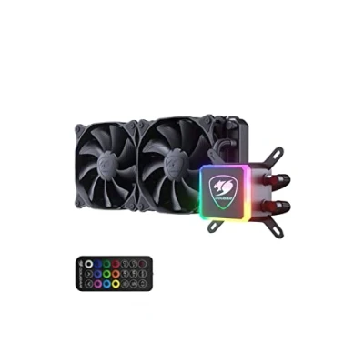 Image de COUGAR Gaming AQUA ARGB Processeur Refroidisseur de liquide tout en un 12 cm Noir Neuf