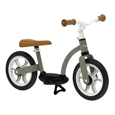 Image de Smoby Draisienne Confort Roues Silencieuses Repose Pieds + Béquille Intégrée Selle Réglable Dès 2 Ans 770126 Vert