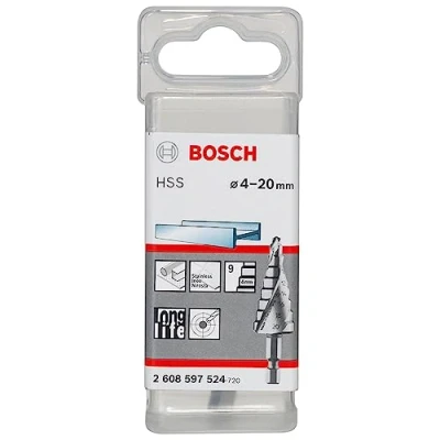 Image de Bosch Professional Accessories 2608597524 Fraise étagée queue six pans Longueur 70,5 mm Exécution HSS