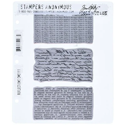 Image de Tim Holtz Tampon en Caoutchouc de Reflets fraîcheur 7 x 21,5 cm