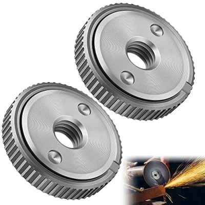 Image de 2 Pièces L&#039;éCrou De Serrage Rapide Convient à Toutes Les Meuleuses Angulaires Avec Filetagem 14,Meuleuse D&#039;Angle Accessoires Disque A Tronconner Le Bois