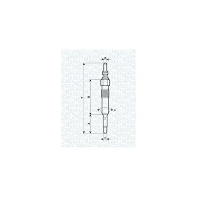 Image de MAGNETI MARELLI 062900028304 Bougie de préchauffage 11V 10A M10X1 VOLKSWAGEN: GOLF 4, 3, TRANSPORTER 4 Bus, AUDI: A4 B6 Avant, Berline