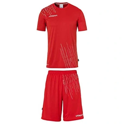 Image de uhlsport Garçon Score 26 Set Jeu De Maillots Football Complet, Rouge/blanc, 140 EU