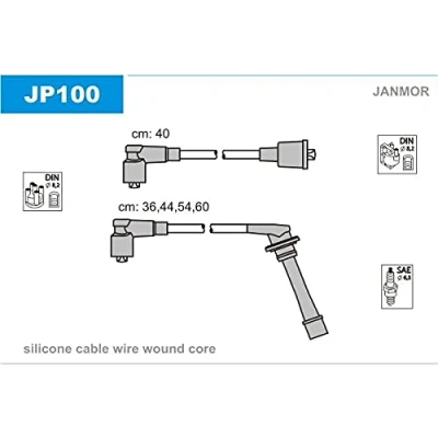 Image de JANMOR JP100 Jeu De Fils d&#039;Allumage DAIHATSU: Feroza Soft Top