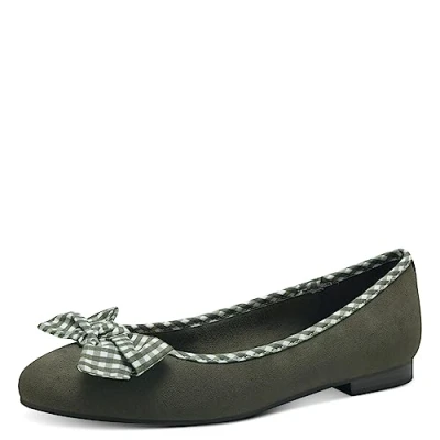 Image de MARCO TOZZI Femme 2 22180 41 Ballerine, Kaki Comb, 40 EU