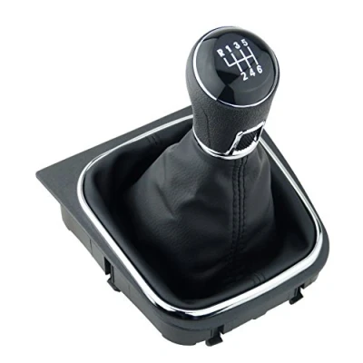 Image de L&amp;P A256 4 Soufflet de levier vitesse + pommeau cadre kit complet avec 6 vitesses Plug Play pour 1K0711113 5K0711113 1K8711113